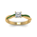 Thumbnail 71 - princess-cut-infinity-twist-diamond-engagement-ring-with-emerald-in-14K-yellow-gold-FD8253PRRGEMGR-NL-YG