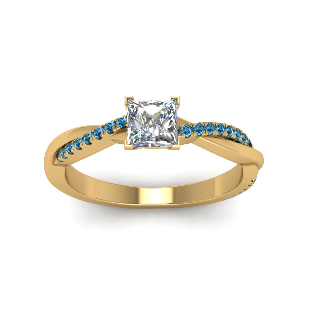 princess-cut-infinity-twist-diamond-engagement-ring-with-ice-blue-topaz-in-14K-yellow-gold-FD8253PRRGICBLTO-NL-YG