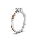 Thumbnail 41 - princess-cut-infinity-twist-diamond-engagement-ring-with-orange-sapphire-in-14K-white-gold-FD8253PRRGSAOR-NL-WG