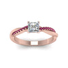 Load image into Gallery viewer, princess-cut-infinity-twist-diamond-engagement-ring-with-pink-sapphire-in-14K-rose-gold-FD8253PRRGSADRPI-NL-RG