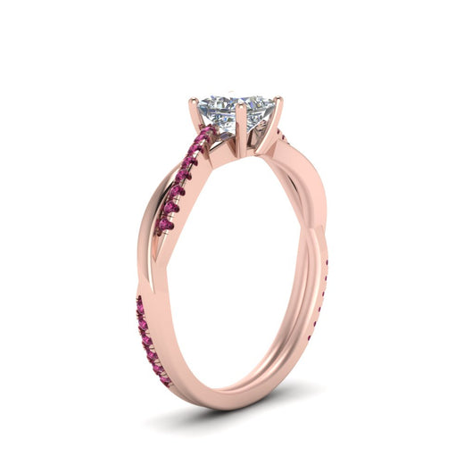 princess-cut-infinity-twist-diamond-engagement-ring-with-pink-sapphire-in-14K-rose-gold-FD8253PRRGSADRPI-NL-RG