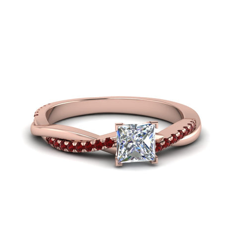 princess-cut-infinity-twist-diamond-engagement-ring-with-ruby-in-14K-rose-gold-FD8253PRRGRUDR-NL-RG