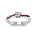 Thumbnail 46 - princess-cut-infinity-twist-diamond-engagement-ring-with-ruby-in-14K-white-gold-FD8253PRRGRUDR-NL-WG