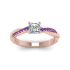 Load image into Gallery viewer, princess-cut-infinity-twist-diamond-engagement-ring-with-violac-topaz-in-14K-rose-gold-FD8253PRRGVITO-NL-RG