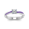 Thumbnail 55 - princess-cut-infinity-twist-diamond-engagement-ring-with-violac-topaz-in-14K-white-gold-FD8253PRRGVITO-NL-WG