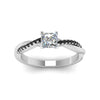 Load image into Gallery viewer, princess-cut-infinity-twist-engagement-ring-with-black-diamond-in-14K-white-gold-FD8253PRRGBLACK-NL-WG