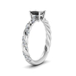Load image into Gallery viewer, princess-cut-intertwined-black-diamond-engagement-ring-in-white-gold-FD9127PRRGBK-NL-WG-GS.jpg
