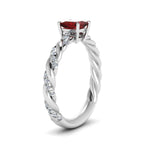 Load image into Gallery viewer, princess-cut-intertwined-ruby-engagement-ring-in-white-gold-FD9127PRRGRD-NL-WG-GS.jpg
