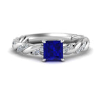 Load image into Gallery viewer, princess-cut-intertwined-sapphire-engagement-ring-in-white-gold-FD9127PRRGBS-NL-WG-GS.jpg
