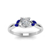 Load image into Gallery viewer, princess-cut-marquise-leaf-engagement-ring-with-blue-sapphire-in-platinum-FD8300PRR