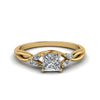 Load image into Gallery viewer, princess-cut-marquise-leaf-engagement-ring-with-in-14K-yellow-gold-FD8300PRR