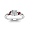 Load image into Gallery viewer, princess-cut-marquise-leaf-engagement-ring-with-ruby-in-platinum-FD8300PRR