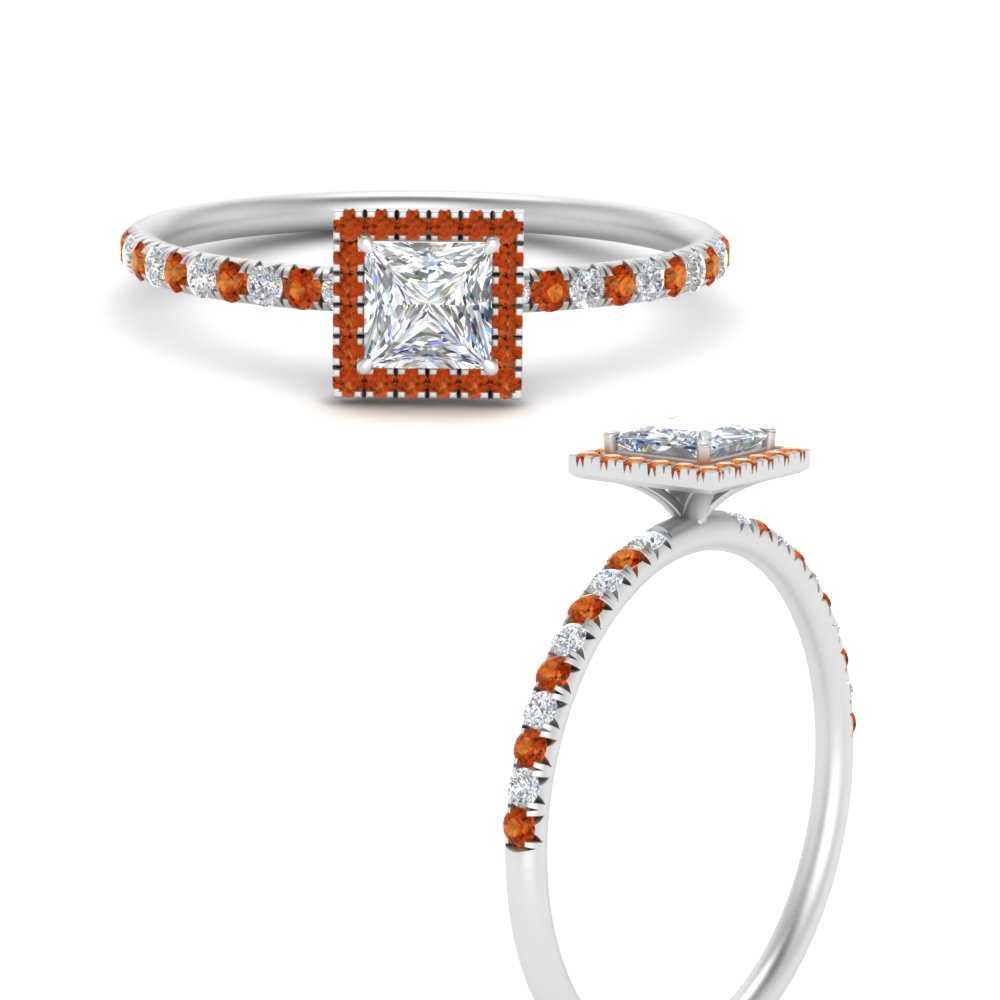 princess-cut-orange-sapphire-halo-petite-engagement-ring-in-white-gold-FD8523PRRGSAORANGLE3-NL-WG