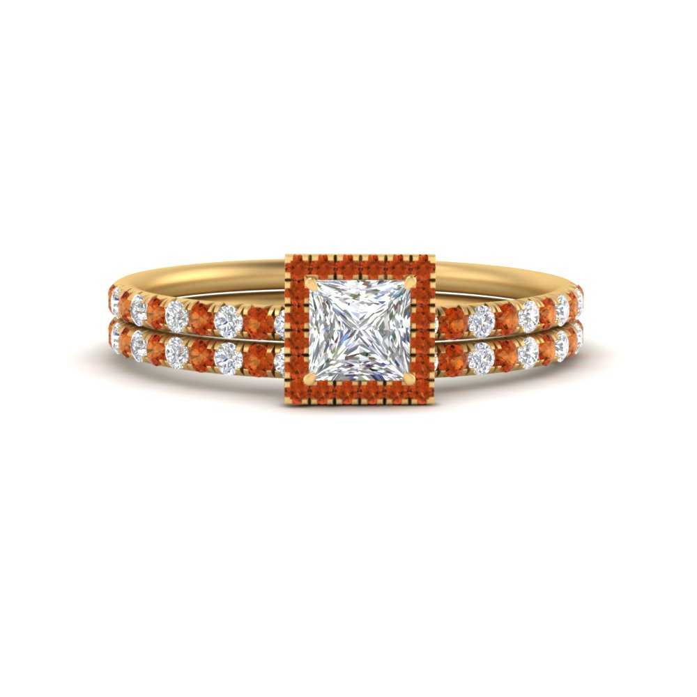 princess-cut-orange-sapphire-halo-wedding-ring-set-in-yellow-gold-FD8523PRGSAOR-NL-YG