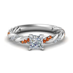 Load image into Gallery viewer, princess-cut-orange-sapphire-twisted-vine-engagement-ring-in-white-gold-FD9127PRRGSAOR-NL-WG
