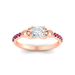 Load image into Gallery viewer, princess-cut-petite-pave-pink-sapphire-fancy-engagement-ring-for-women-in-rose-gold-fdenr8061prgsadrpiangle5-nl-rg?v=1757494948
