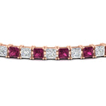 Load image into Gallery viewer, Princess Cut Basket Tennis 9 Ct Bracelet
