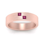 Load image into Gallery viewer, Princess Cut Brush Finish Band
