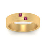 Load image into Gallery viewer, Princess Cut Brush Finish Band
