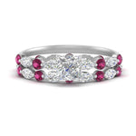 Load image into Gallery viewer, princess-cut-pink-sapphire-floating-marquise-accent-ring-with-eternity-wedding-band-in-white-gold-FDEWB9398PRGSADRPI-NL-WG_a2e7c898-865d-42a3-bee9-48ec8902b60e.jpg?v=1758802152
