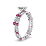 Load image into Gallery viewer, princess-cut-pink-sapphire-floating-marquise-accent-ring-with-eternity-wedding-band-in-white-gold-FDEWB9398PRGSADRPIANGEL2-NL-WG_b01a5542-da18-4617-a4b2-a0f9b5b702dc.jpg?v=1758802258
