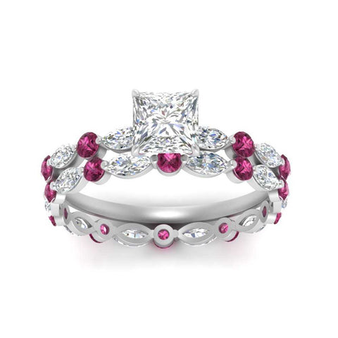 princess-cut-pink-sapphire-floating-marquise-accent-ring-with-eternity-wedding-band-in-white-gold-FDEWB9398PRGSADRPIANGLE5-NL-WG.jpg?v=1758802136