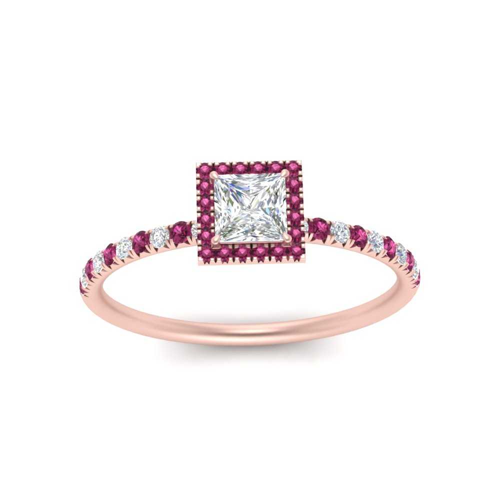 princess-cut-pink-sapphire-halo-petite-engagement-ring-in-rose-gold-FD8523PRRGSADRPIANGLE3-NL-RG