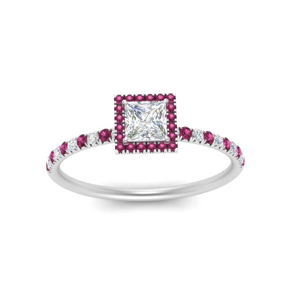 princess-cut-pink-sapphire-halo-petite-engagement-ring-in-white-gold-FD8523PRRGSADRPIANGLE3-NL-WG