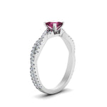 Load image into Gallery viewer, princess-cut-pink-sapphire-infinity-twist-ring-in-white-gold-FD8233PRRGSADRPI-NL-WG-GS.jpg
