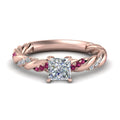 Thumbnail 35 - princess-cut-pink-sapphire-twisted-vine-engagement-ring-in-rose-gold-FD9127PRRGSADRPI-NL-RG