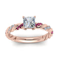 Thumbnail 36 - princess-cut-pink-sapphire-twisted-vine-engagement-ring-in-rose-gold-FD9127PRRGSADRPIANGLE5-NL-RG