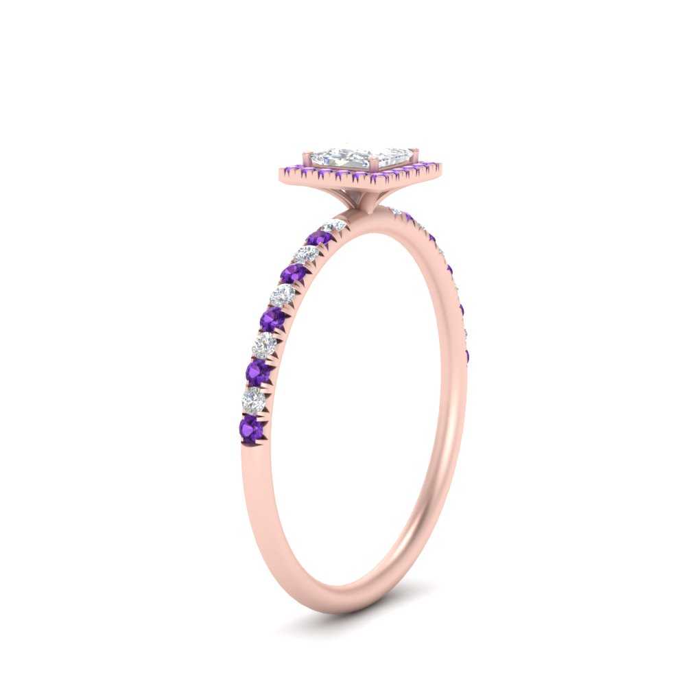 princess-cut-purple-topaz-halo-petite-engagement-ring-in-rose-gold-FD8523PRRGVITOANGLE3-NL-RG