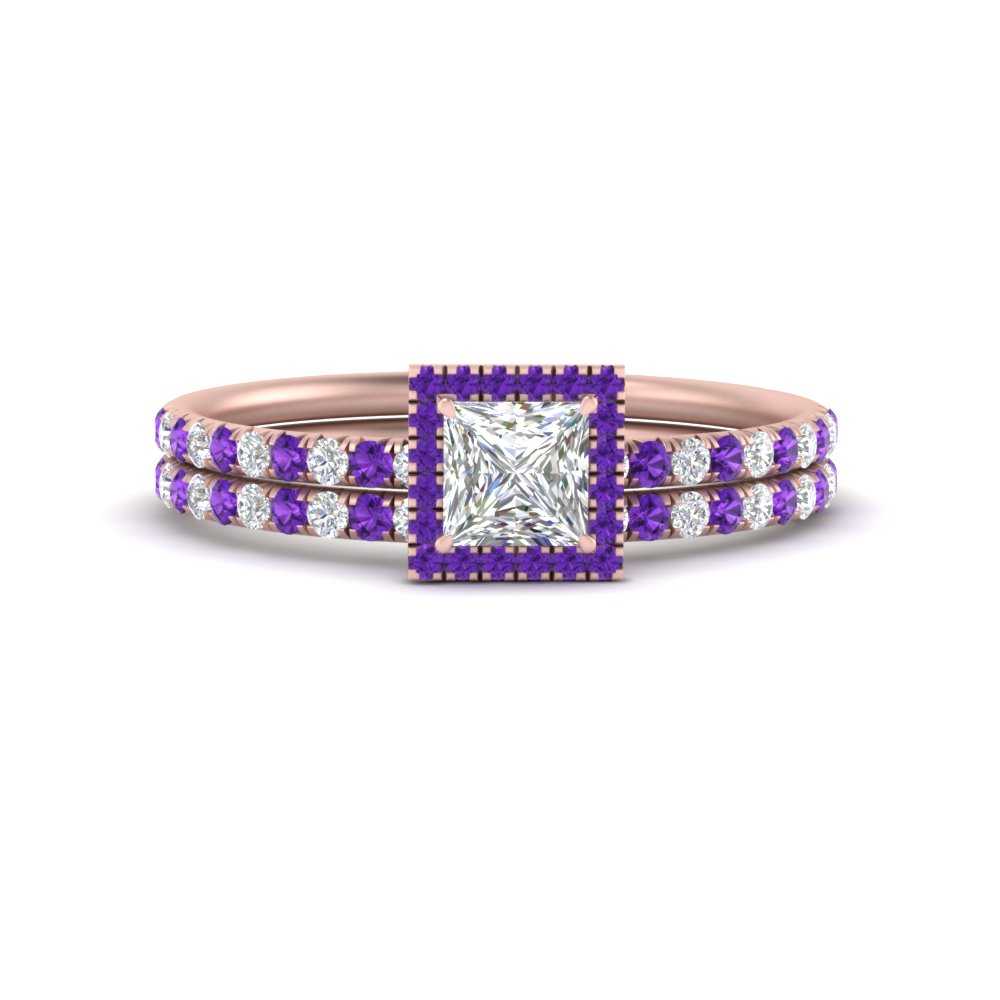 princess-cut-purple-topaz-halo-wedding-ring-set-in-rose-gold-FD8523PRGVITO-NL-RG