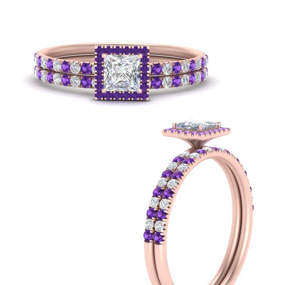 princess-cut-purple-topaz-halo-wedding-ring-set-in-rose-gold-FD8523PRGVITO-NL-RG