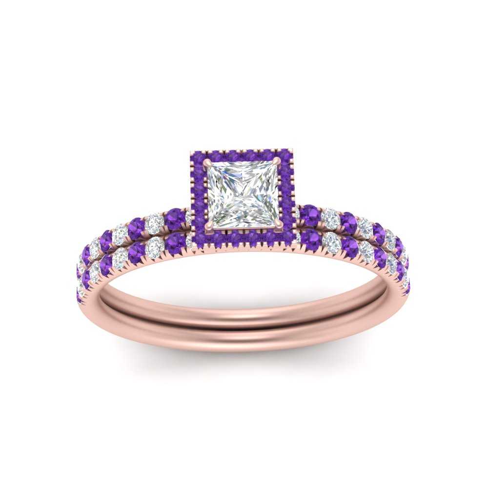princess-cut-purple-topaz-halo-wedding-ring-set-in-rose-gold-FD8523PRGVITO-NL-RG