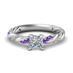 Load image into Gallery viewer, princess-cut-purple-topaz-twisted-vine-engagement-ring-in-white-gold-FD9127PRRGVITO-NL-WG
