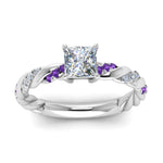 Load image into Gallery viewer, princess-cut-purple-topaz-twisted-vine-engagement-ring-in-white-gold-FD9127PRRGVITOANGLE5-NL-WG
