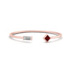 Load image into Gallery viewer, Princess Cut And Baguette Stacking Thin Ring