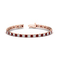 Thumbnail 17 - princess-cut-basket-tennis-9-ct-bracelet