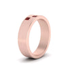 Load image into Gallery viewer, princess-cut-ruby-brush-finish-wedding-band-in-rose-gold-FDM10319GRUDRANGLE2-NL-RG.jpg