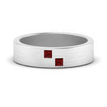 Load image into Gallery viewer, Princess Cut Brush Finish Band
