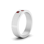 Load image into Gallery viewer, Princess Cut Brush Finish Band
