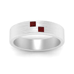 Load image into Gallery viewer, Princess Cut Brush Finish Band
