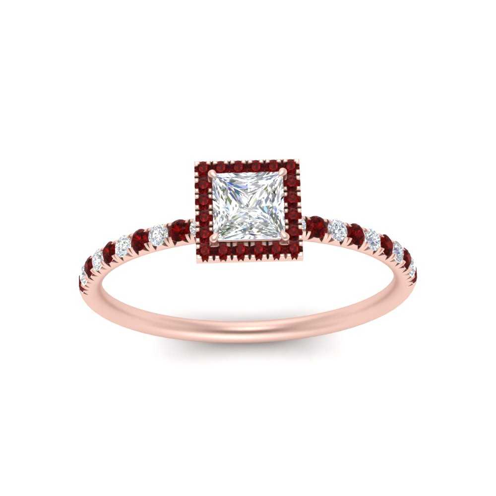 princess-cut-ruby-halo-petite-engagement-ring-in-rose-gold-FD8523PRRGRUDRANGLE3-NL-RG