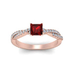 Load image into Gallery viewer, princess-cut-ruby-infinity-twist-ring-in-rose-gold-FD8233PRRGRUDR-NL-RG-GS.jpg
