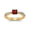 Load image into Gallery viewer, princess-cut-ruby-infinity-twist-ring-in-yellow-gold-FD8233PRRGRUDR-NL-YG-GS.jpg