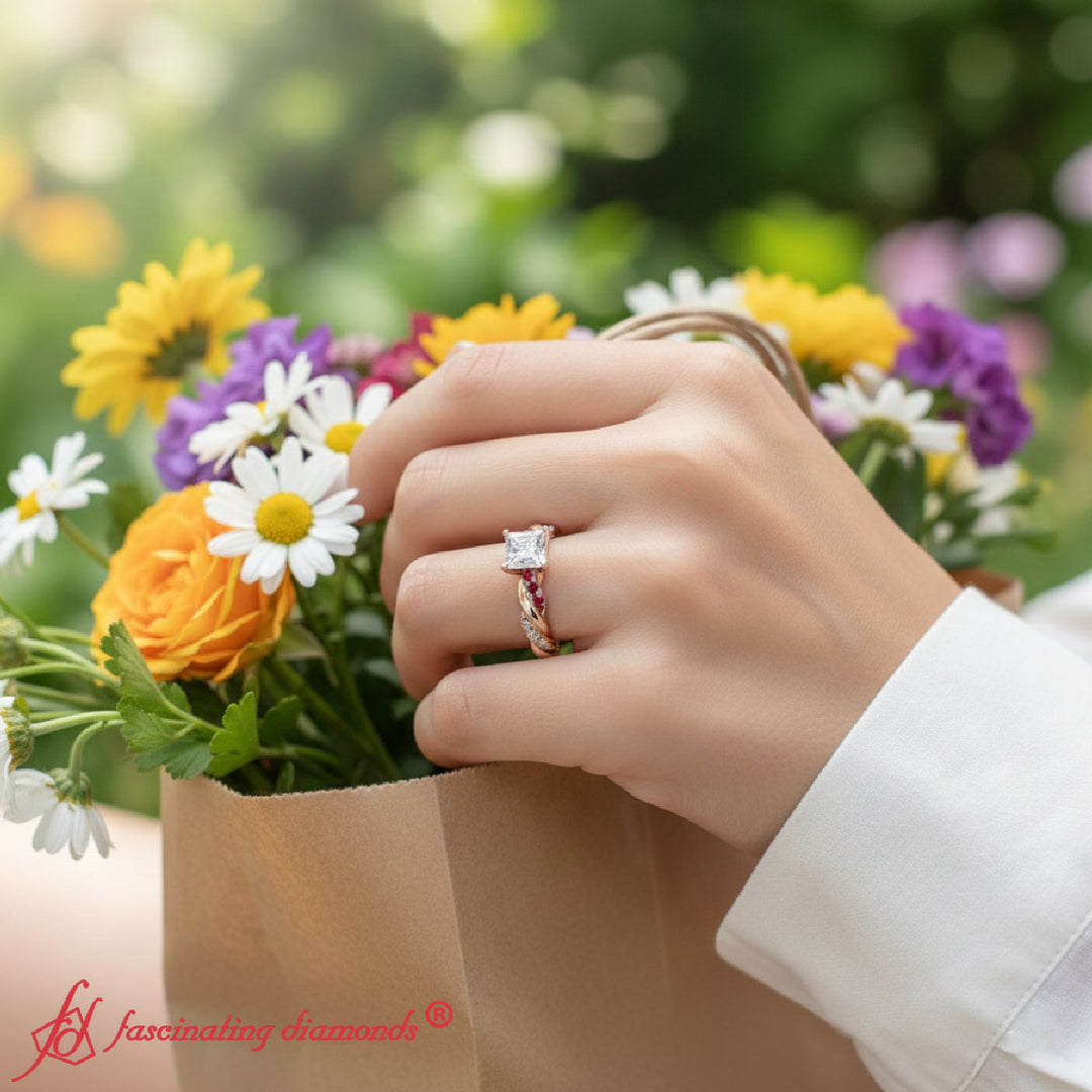 princess-cut-ruby-twisted-vine-engagement-ring-in-rose-gold-FD9127PRR