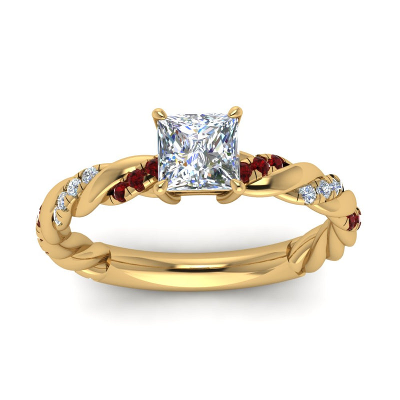 princess-cut-ruby-twisted-vine-engagement-ring-in-yellow-gold-FD9127PRRGRUDRANGLE5-NL-YG