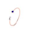 Load image into Gallery viewer, Princess Cut And Baguette Stacking Thin Ring