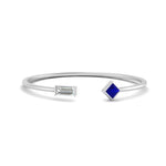 Load image into Gallery viewer, Princess Cut And Baguette Stacking Thin Ring
